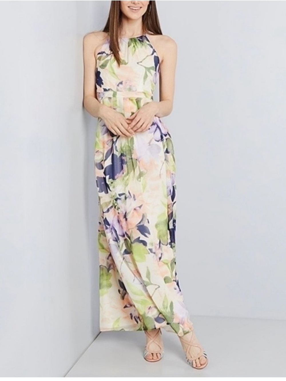 ModCloth Pastel Floral Maxi Skirt - Pastel Multicolor size 1x